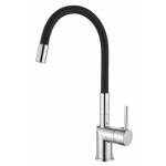 Смеситель для кухни LOFFREY LF84755-2, с гибким изливом, черный