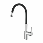 Смеситель для кухни LOFFREY LF84755-2, с гибким изливом, черный