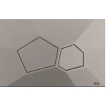 Кнопка механическая двойная OLI 890368 VORONOI матовый серый, пластик
