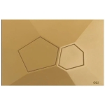 Кнопка механическая двойная OLI 890367 VORONOI матовый песочный, пластик