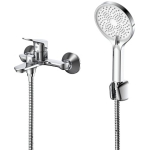 Смеситель для ванны с душем DQ Leipzig DA1763201 хром, короткий излив (10)