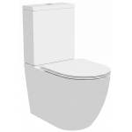 Унитаз напольный безободковый торнадо Watersense Milana Vortex W00744 микролифт 63х39х84 см.