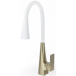 Смеситель для кухни TRIGOR KXC4-LW-FT-358, с гибким изливом, матовое золото
