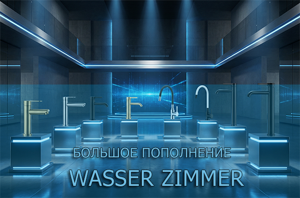 Большое пополнение: 30 новых смесителей Wasser Zimmer уже на складе!
