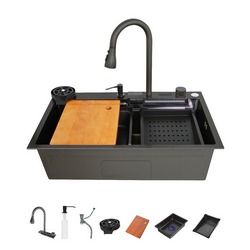 Многофункциональная кухонная мойка Dikalan KS754508 LED дисплей