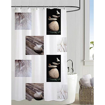 Штора для ванной Savol S-TH8P06 c кольцами 180*180 см