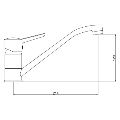 Смеситель для кухни Gross Aqua Alfa 3210313С-G0110