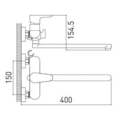 Смеситель для ванны Gross Aqua Space 7515288C-35L(F)