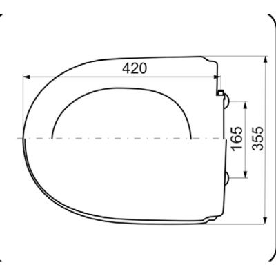 Сиденье для унитаза Уклад СУ 75.01.00 Белое Универсал