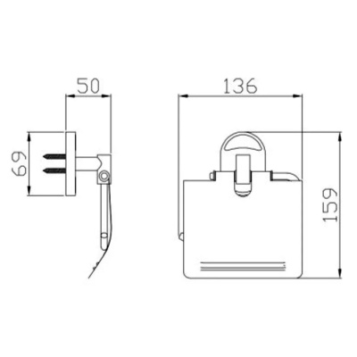 Держатель туалетной бумаги Potato P2903 с крышкой