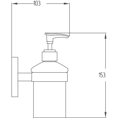 Дозатор жидкого мыла Potato P2927 настенный