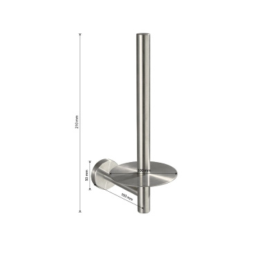 Держатель туалетной бумаги GFmark 80008 из нержавеющей стали