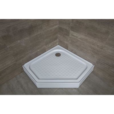 Поддон Alex Baitler пятиугольный 90х90х17  в сборе  AB9017V-1