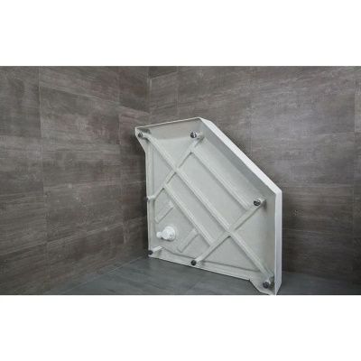 Поддон Alex Baitler пятиугольный 90х90х17  в сборе  AB9017V-1