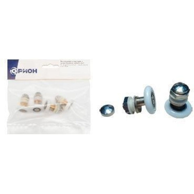 ORION Ролики дверные одинарный эксцентриковые, металл., 4 шт, в п/у  0101012