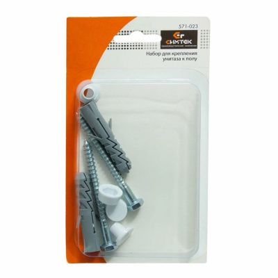 Набор для крепления унитаза к полу в блистере 10-0007 (минимальное кол-во отгрузки - 10 шт) СИМТЕК