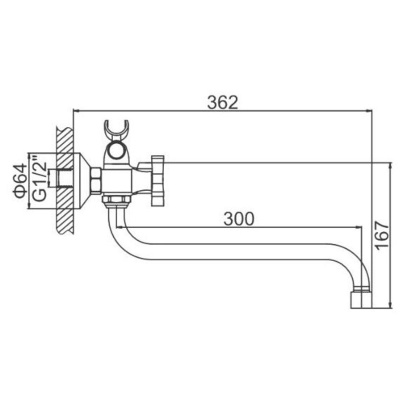 Смеситель для ванны Ledeme H22 L2322