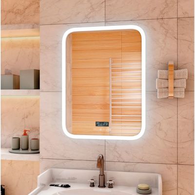 Зеркало для ванной Glamour ЗЛП130 600x800 LED подсветка с подогревом музыкальным блоком