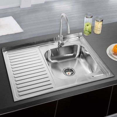 Мойка для кухни накладная LEDEME L98060-6L из нержавеющей стали, 80*60 см без сифона
