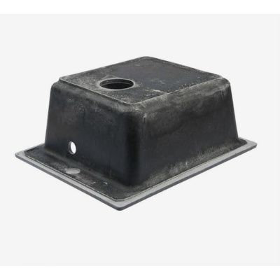 Мойка для кухни врезная BERGG Granit Линди Z8Q4 черная из литьевого мрамора, 50*42.5 см без сифона