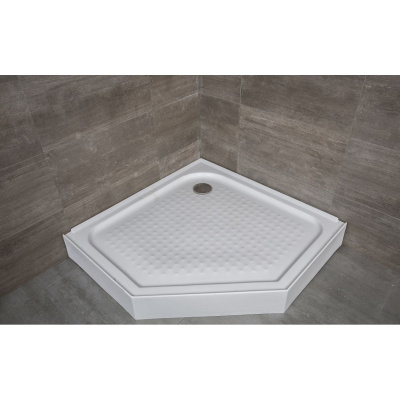 Поддон Alex Baitler пятиугольный 100х100х17, стеклоровинг, в сборе  AB10017V-1