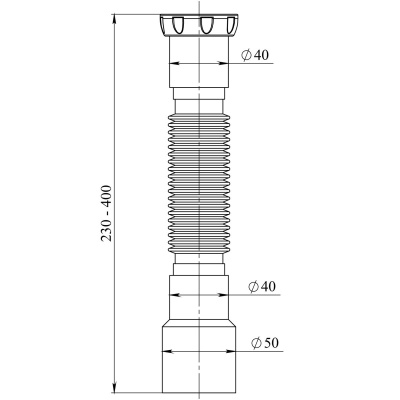 Гибкое соединение Unicorn D45 с гайкой