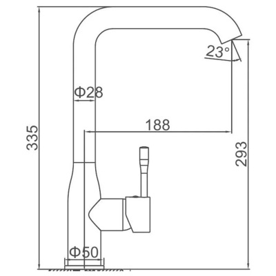 Смеситель для кухни Ledeme H4698 L4698W белый