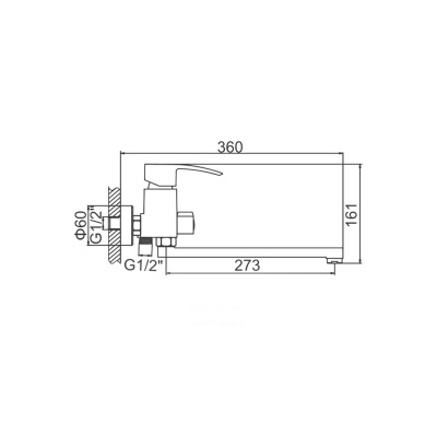 Смеситель для ванны Ledeme H43 L2243