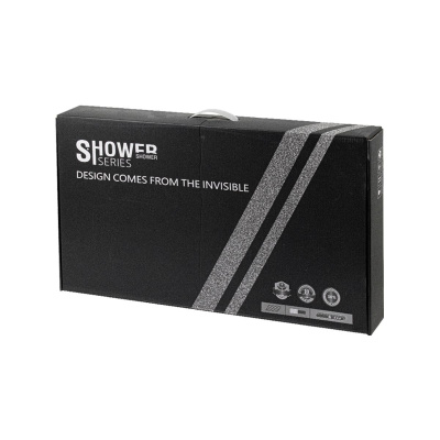 Душевая стойка GFmark 3073 Белый с тропическим душем и смесителем