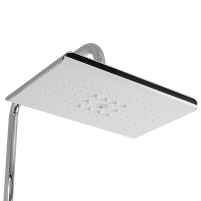 Душевая стойка GFmark 3073 Белый с тропическим душем и смесителем