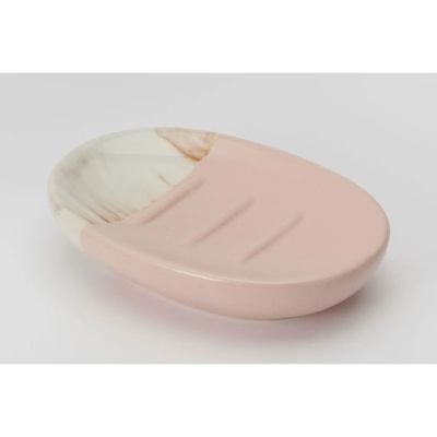 Мыльница для ванной FORA TRENDY FOR-TR036 Розовая настольная