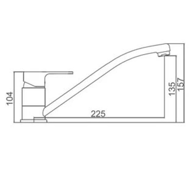 Смеситель для кухни Ledeme H03W L4903W белый