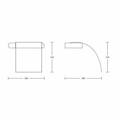 Держатель туалетной бумаги GROSS AQUA Space GA18233    с крышкой