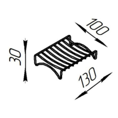 Мыльница для ванной ProfFero П0002421 Белая настольная