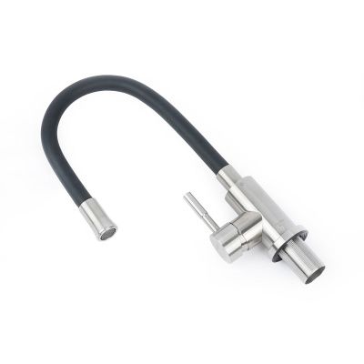 Смеситель для кухни Olive's Balear 13435-3BL с гибким изливом черный