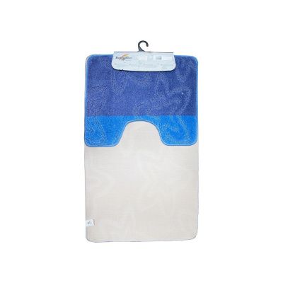 Коврик для ванной Санакс 00205 SILVER двойной Голубой 60х100 + 50х60 см