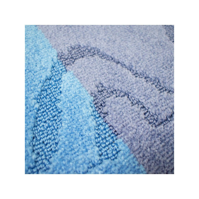 Коврик для ванной Санакс 00205 SILVER двойной Голубой 60х100 + 50х60 см