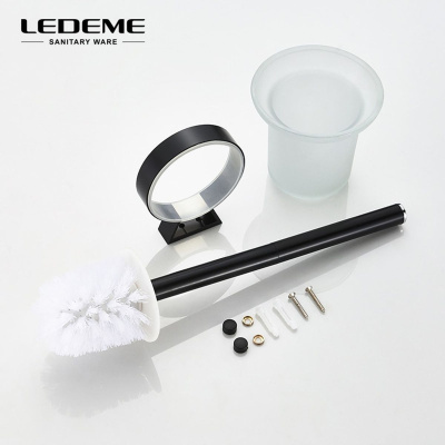 Ёрш для унитаза LEDEME L5510 Черный настенный