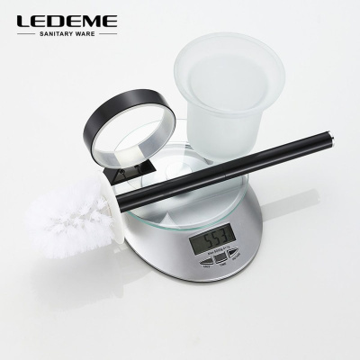 Ёрш для унитаза LEDEME L5510 Черный настенный