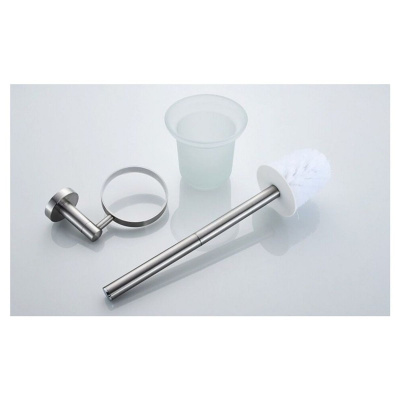 Ёрш для унитаза LEDEME L71710 из нержавеющей стали настенный стекло