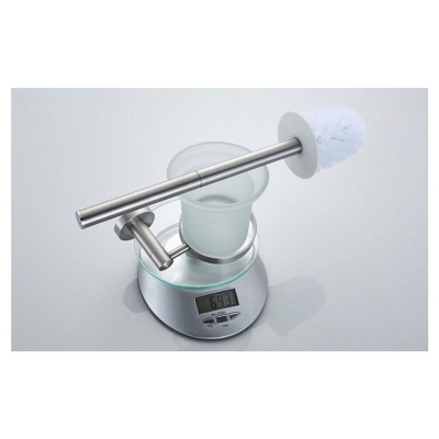 Ёрш для унитаза LEDEME L71710 из нержавеющей стали настенный стекло