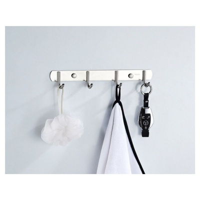 Планка для ванной LEDEME L70201-4 из нержавеющей стали с 4-мя крючками