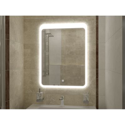 Зеркало для ванной Lacio ЗЛП509 600x800 LED подсветка сенсорный выключатель