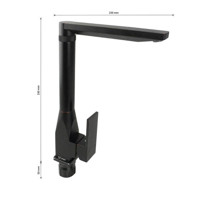 Смеситель для кухни Brimix 82209 черный