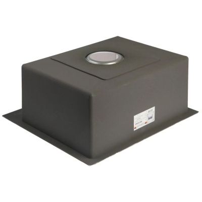 Мойка для кухни врезная GERHANS RK36050 хром из нержавеющей стали, 60*50 см с сифоном