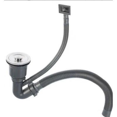 Мойка для кухни врезная GERHANS RK37851B-R графит из нержавеющей стали, 78*51 см правая с сифоном