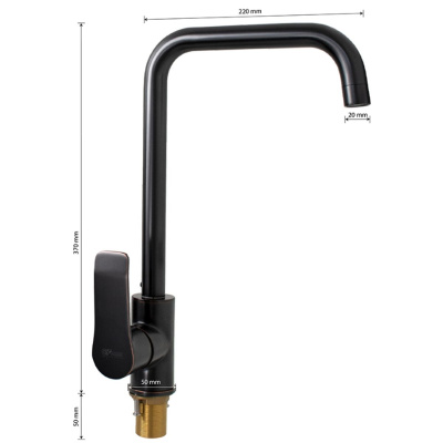 Смеситель для кухни GFmark 5754 под состаренную медь