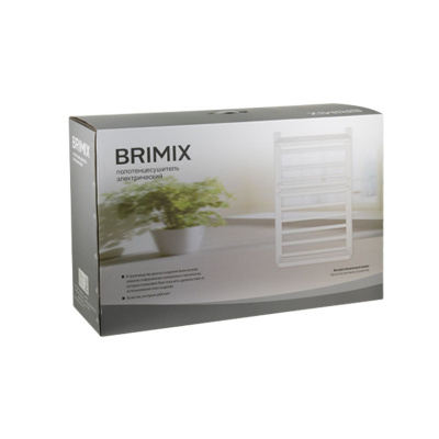 Полотенцесушитель BRIMIX 08030B Черный матовый электрический лесенка 800 х 500 х 90 мм на 10 перекладин из алюминия 260 W