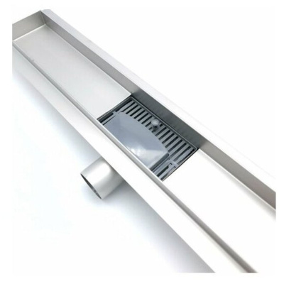 Желоб TIM гориз.выпуск с решеткой под кладку плитки защита от запаха:(сухой +гидрозатвор) 70*500мм BAD455002