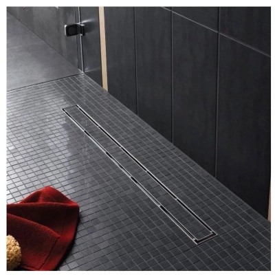 Желоб TIM гориз.выпуск с решеткой под кладку плитки защита от запаха:(сухой +гидрозатвор) 70*600мм BAD456002